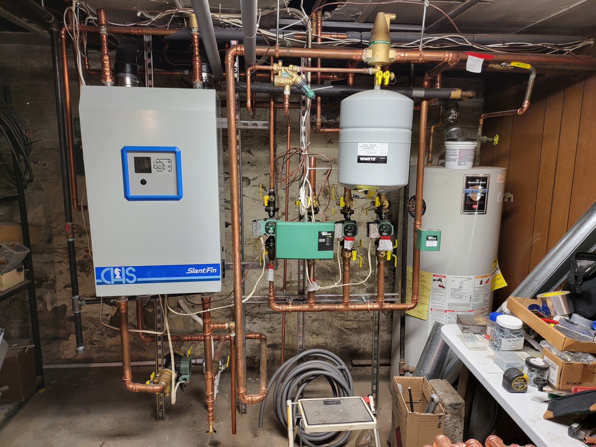 Boiler and water heater installation